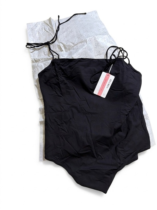 NWT-REORIA Women's Bodysuit Shoulder Strap Bodysuit Sleeveless Outfit - Picture 3 of 8